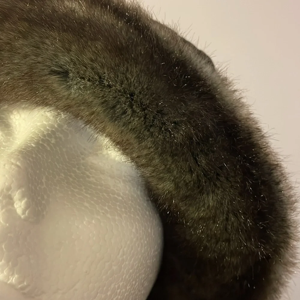 Nordstrom Vintage Made in Italy Puffer Faux Fur Bucket Hat OS